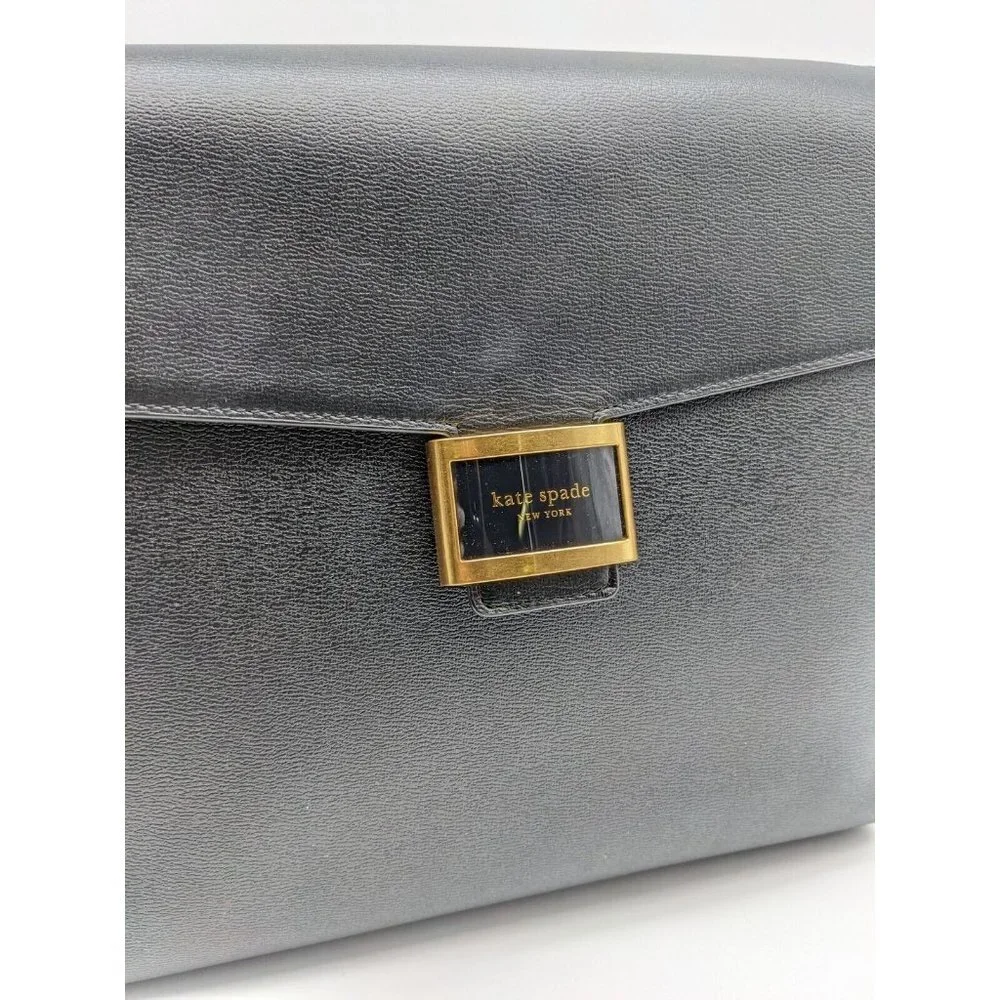 KATE SPADE NY Katy textured leather medium  backpack- BLACK
